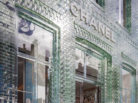 chanel glass brick storefront|crystal houses Amsterdam.